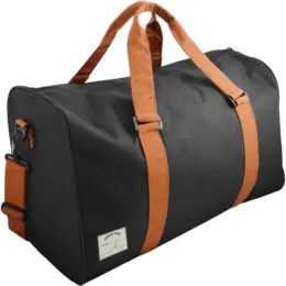 Urban Man Flex Canvas Weekender Black Tan